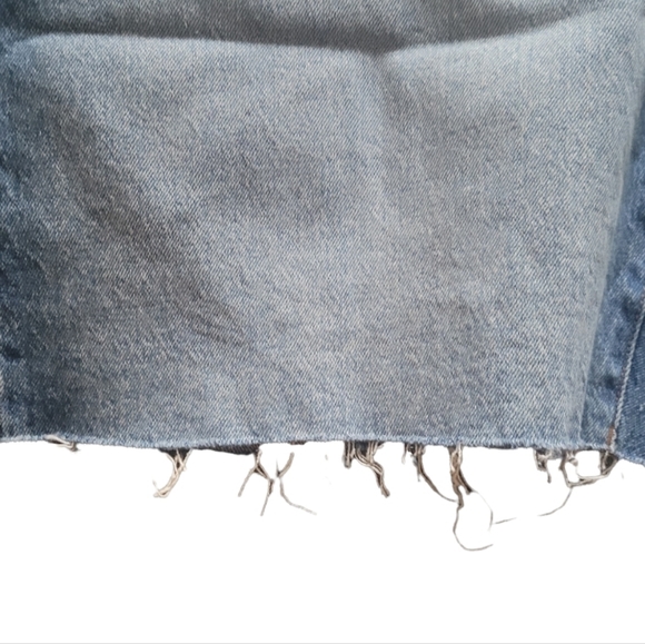 Denim shorts bremuda shorts raw hem - Picture 5 of 5